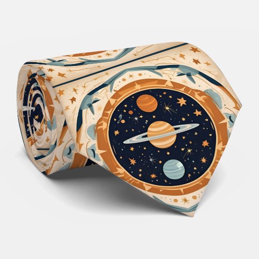 ヴィンテージ恒星子供部屋、宇宙、宇宙 ネクタイ (ロール)