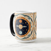 ヴィンテージ恒星子供部屋、宇宙、宇宙 モーフィングマグカップ (正面左)