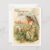 ヴィンテージ恵みオンイースター シーズンポストカード (正面/裏面)