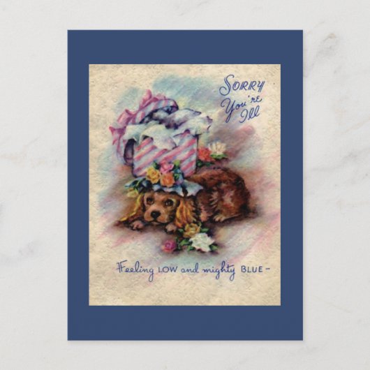 ヴィンテージ悔やみや弔慰はがき ポストカード (正面)