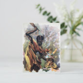 ヴィンテージ悪魔の処罰の子はがき ポストカード (スタンド正面)