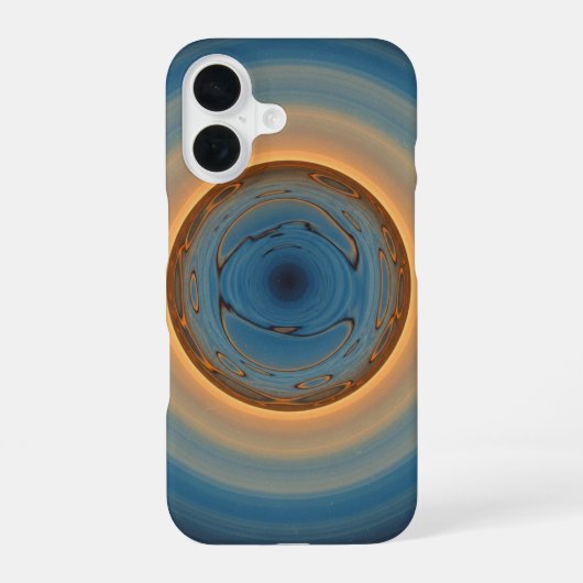 ヴィンテージ惑星の反射 iPhone 16ケース (裏面)