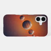ヴィンテージ惑星の配置 iPhone 16ケース (裏面横)