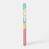 ヴィンテージ惑星ジオメトリックブロック iPhone 16ケース (左側面)