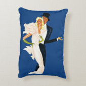 ヴィンテージ愛とロマモダンス結婚・カップル アクセントクッション (裏面(縦))