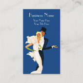 ヴィンテージ愛とロマモダンス結婚・カップル 名刺 (正面)