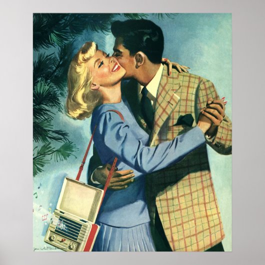 ヴィンテージ愛とロマンス、クリスマスダンス ポスター (正面)
