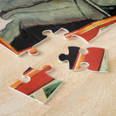 ヴィンテージ愛とロマンス、ジェットコースター乗り ジグソーパズル (側面)