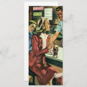 ヴィンテージ愛とロマンス、ソーダ店の女性 (正面/裏面)