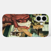ヴィンテージ愛とロマンス、ソーダ店の女性 Case-Mate iPhoneケース (裏面 (横))