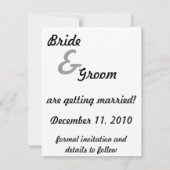 ヴィンテージ愛とロマンス、新婚は日付を保存 セーブザデート (裏面)