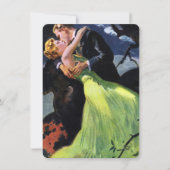 ヴィンテージ愛とロマン結婚ス 招待状 (正面)