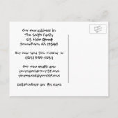 ヴィンテージ愛と恋愛、住所の変更 案内ポストカード (裏面)