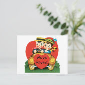 ヴィンテージ愛と恋愛、住所の変更 案内ポストカード (スタンド正面)