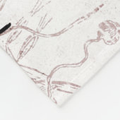 ヴィンテージ愛の聖句 フリースブランケット (角)