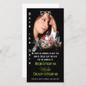 ヴィンテージ愛の鳥あなたの写真の日付を保存 セーブザデート (正面/裏面)