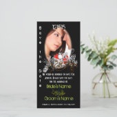 ヴィンテージ愛の鳥あなたの写真の日付を保存 セーブザデート (スタンド正面)