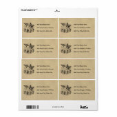 ヴィンテージ愛の鳥のアパレルとギフト ラベル (フルシート)