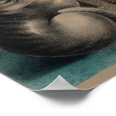 ヴィンテージ愛らしい子猫リトグラフ ポスター (角)