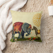 ヴィンテージ愛バレンタインのコラージュ クッション (ブランケット)