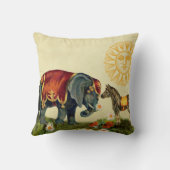 ヴィンテージ愛バレンタインのコラージュ クッション (裏面)