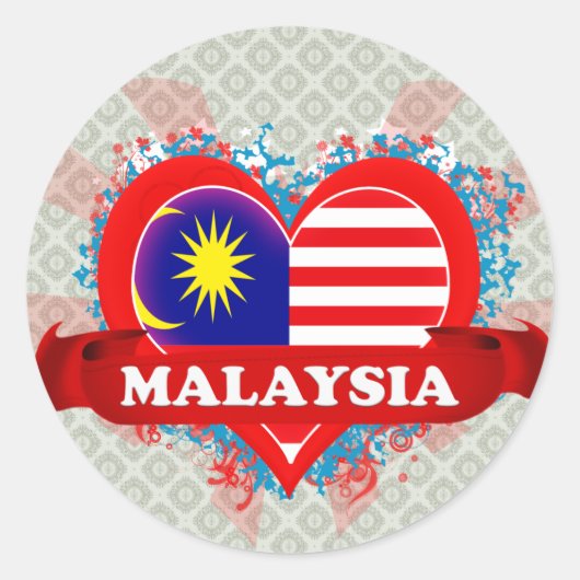 ヴィンテージ愛マレーシア ラウンドシール (正面)