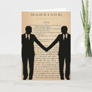 ヴィンテージ愛及び結婚陽気な結婚のLongfellow カード