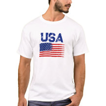 ヴィンテージ愛国アメリカ国旗グラフィックTシャツ
