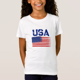 ヴィンテージ愛国アメリカ国旗グラフィックTシャツ Tシャツ