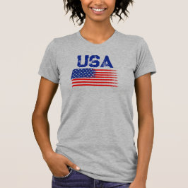 ヴィンテージ愛国アメリカ国旗グラフィックTシャツ Tシャツ