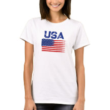 ヴィンテージ愛国アメリカ国旗グラフィックTシャツ