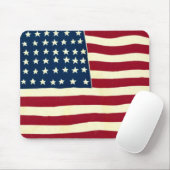 ヴィンテージ愛国アメリカ国旗、7月4日 マウスパッド (マウス)
