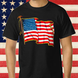 ヴィンテージ愛国アメリカ国旗、7月4日 Tシャツ