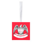 ヴィンテージ愛国イーグルプラークThunder_Cove キューブオーナメント (右)