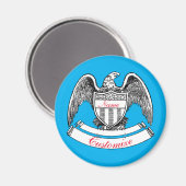 ヴィンテージ愛国イーグルプラークThunder_Cove マグネット (正面/裏面)