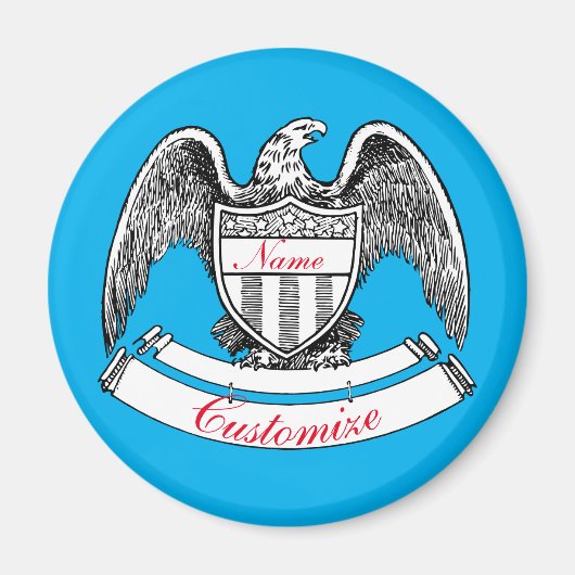 ヴィンテージ愛国イーグルプラークThunder_Cove マグネット (正面)