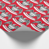 ヴィンテージ愛国イーグルプラークThunder_Cove ラッピングペーパー (角)