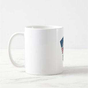 ヴィンテージ愛国コアラ旗Tシャツデザイン1 コーヒーマグカップ