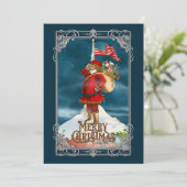 ヴィンテージ愛国サンタ シーズンカード (スタンド正面)