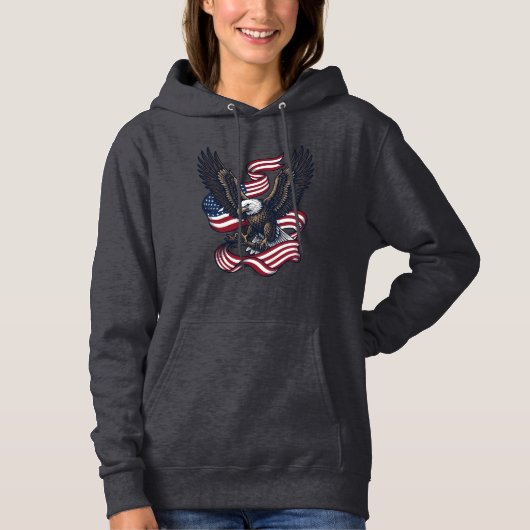 ヴィンテージ愛国ハクトリーデザインTシャツ (2)_1 パーカ (正面)