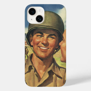 ヴィンテージ愛国ヒーロー、軍用飛行機の男たち Case-Mate iPhone 14ケース