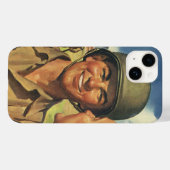 ヴィンテージ愛国ヒーロー、軍用飛行機の男たち Case-Mate iPhoneケース (裏面 (横))