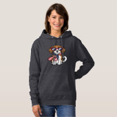 ヴィンテージ愛国ビーグル犬サングラスTシャツ_1 パーカ (正面フル)