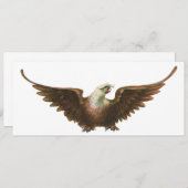 ヴィンテージ愛国主義アメリカのハゲ飛んでいるワシ (正面/裏面)