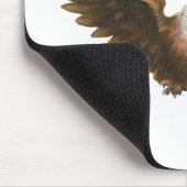 ヴィンテージ愛国主義アメリカのハゲ飛んでいるワシ マウスパッド (コーナー)