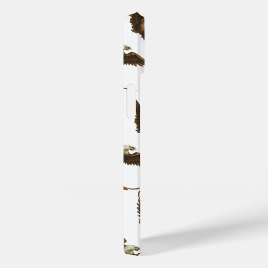 ヴィンテージ愛国主義アメリカのハゲ飛んでいるワシ Case-Mate iPhoneケース (裏面 / 右)