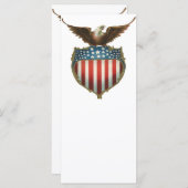 ヴィンテージ愛国主義誇りを持った、イーグル国旗 (正面/裏面)