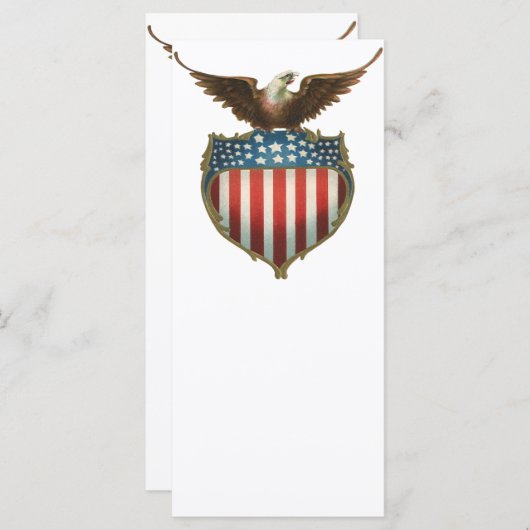 ヴィンテージ愛国主義誇りを持った、イーグル国旗 (正面/裏面)