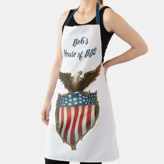 ヴィンテージ愛国主義誇りを持った、イーグル国旗 エプロン (インサイチュ)