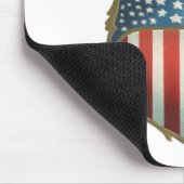 ヴィンテージ愛国主義誇りを持った、イーグル国旗 マウスパッド (コーナー)